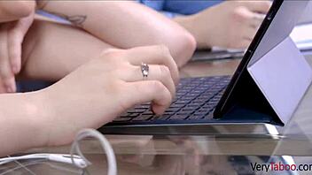 Horny stepsister taylor blake riding big cock in sex tape fantasy