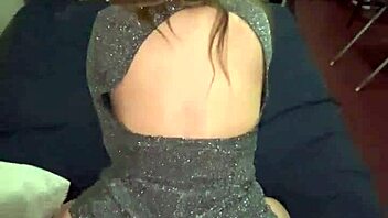 Look at that beautiful ass bent over in a sparkly party dress