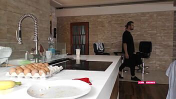 Nasty Maid Rides Cock with Deepthroat