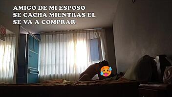 Friend gets in bed while husband is at training, we rent beds for everyone