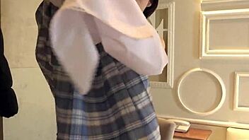 Lewd concafe girl Yuka steals married owner with creampie sex.