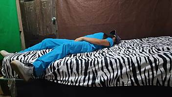 Sexy Mother-In-Law Airs Out Her Hot Pussy Smell While Waiting In Bed To Go To Work As A Nurse Homemade Porn Free