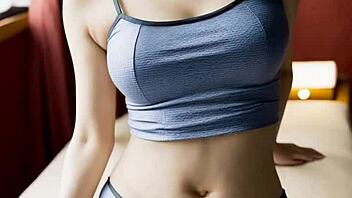 blindfolded asian girls getting intense massages in lingerie