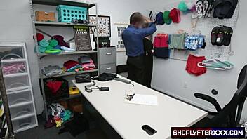 I can't believe shoplyfterxxx has delilah day caught shoplifting, officer justin magnum confronts her in the back with footage!