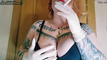 smoking with gloves 😏