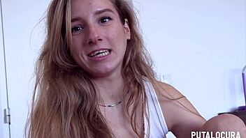 Putalocura fucks young Elisa Sol after chat