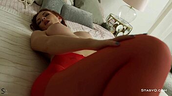 Sexy Russian Redhead Teasing In Exclusive Hd Video With Big Tits!