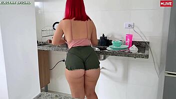 Hired Maid's Ass In Chosen Outfit Teases Voyeur