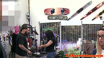 Hidden cam blowjob on bent over cock