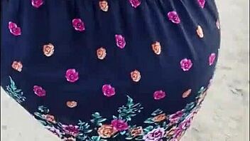 Latina MILF BBW Flashing Big Ass Outdoor Anal Slapping