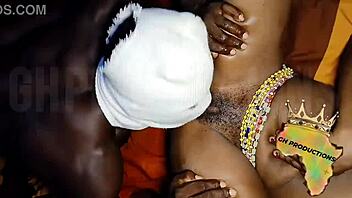 Ghetto Slut Feels Intense Pleasure From Young Black Guy