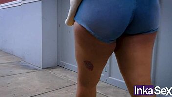 Curvy Latina Ass Massaged And Fucked Publicly