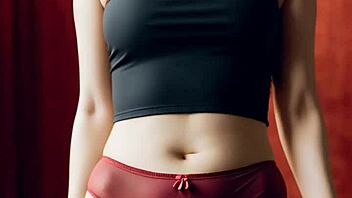 blindfolded asian girls getting intense massages in lingerie