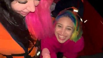 Girls Suck Guy Off On Boat