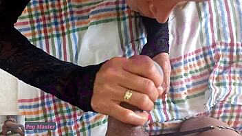 I fucked my husbands ass with strap-on, used his own cum as lube - he moaned like a little bitch