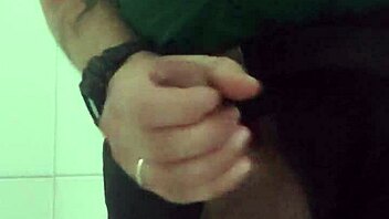 Security Guard Masturbating In The Shopping Mall Bathroom!