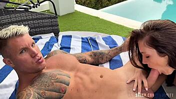 amazing russian babe gets tight pussy drilled