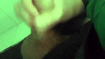 Security Guard Masturbating In The Shopping Mall Bathroom!