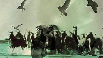 Women Bent Over By Animals