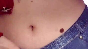 Playing with herself before getting creampie