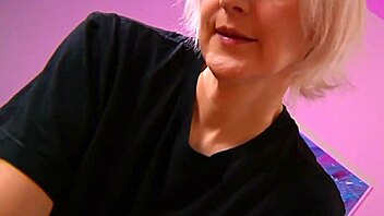 Cute Short-Haired Roommate Handjobs Big Cock to Cum