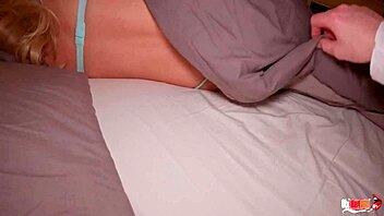 Unplanned sex with stepmom in bed