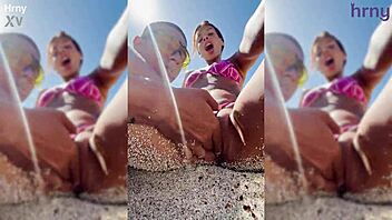 sexy latina girl fingered on beach durin spring break