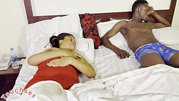 Naturally Endowed Girl Sucks Cock While Sleeping Bent Over