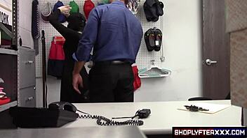 I can't believe shoplyfterxxx has delilah day caught shoplifting, officer justin magnum confronts her in the back with footage!