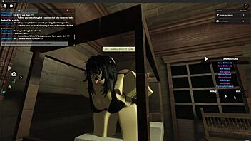Fucking a Whore in Heat in Roblox Studio