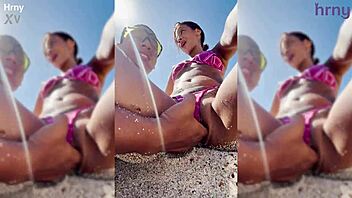 sexy latina girl fingered on beach durin spring break