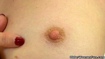 english milf kitty cream teases with a slow striptease