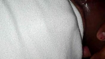 blindfolded wife giving oral massage to stranger