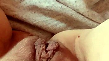 mature woman shows off her intimate area in a casual way