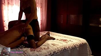 husband claims wife's ass with spanking and anal fucking