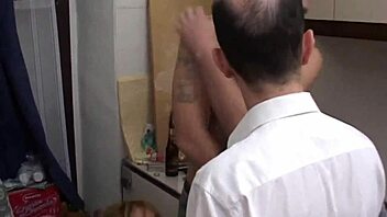 She Unzipped His Fly For Amateur Blowjob In Kitchen!