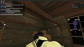 Fucking a Whore in Heat in Roblox Studio
