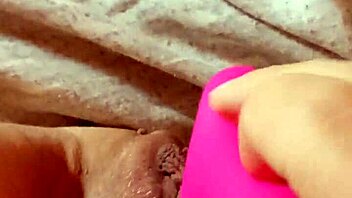 mature woman shows off her intimate area in a casual way