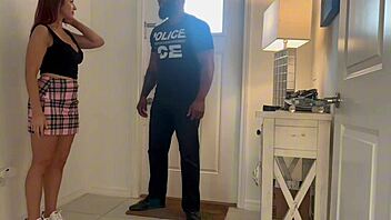 Petite Elise London Offers BBC Deepthroat!