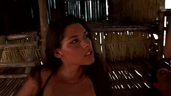 Intense gangbang with banging, fucking, and double penetration in paradise