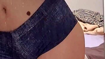 Playing with herself before getting creampie