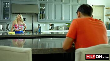 Natural Big Tit Blonde Seduces Friend and Sucks Him Dry - Katie Morgan Max Fills