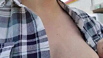 i'm excited masturbating outdoors with big tits