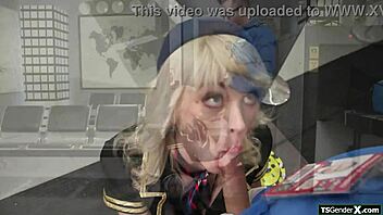 big tit tgirls butt plug sets off metal detector beeping