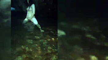 Latina babe bends over for blowjob then rides hard in torrential sex.