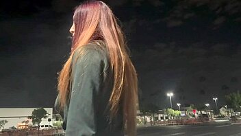 Italian Milf Artemisia Love Outdoor Smoking Fetish Late At Night In Los Angeles Long Hair Fetish