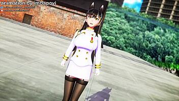 girl inflated like a balloon