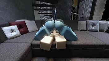 havin rough roblox sex wit hot demon, ridin cowgirl, assfuckin, creampie, cum in mouth