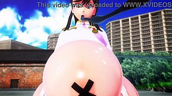 girl inflated like a balloon