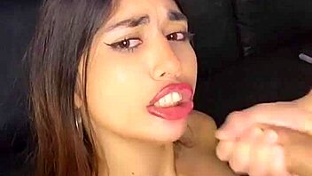 Latina Teen Sucks Boss's Cock Hard, Ending With Facial In Amateur Scene